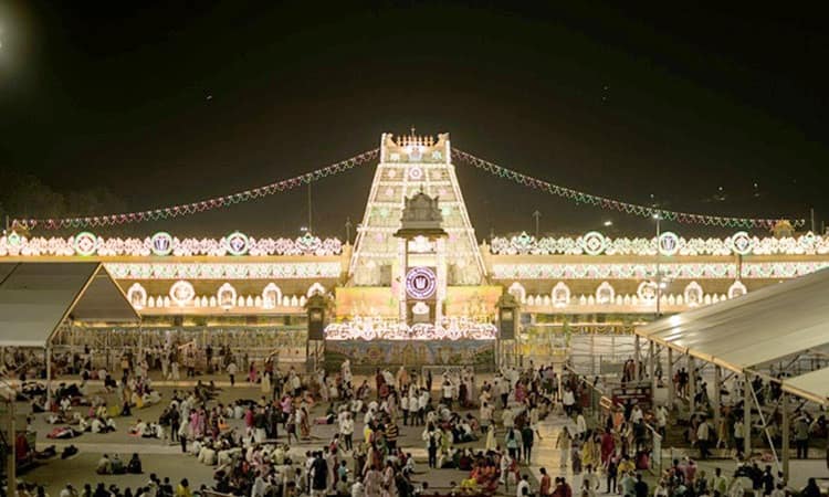 tirupati in night